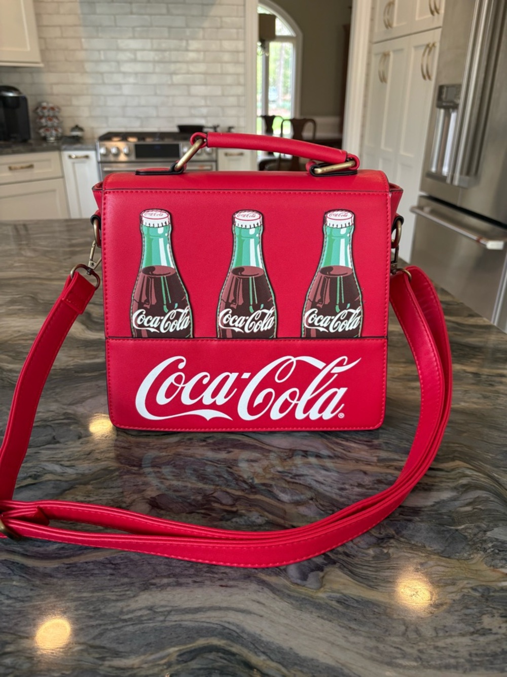 Coca Cola  X Unique Vintage Red collectible purse.  New without tag